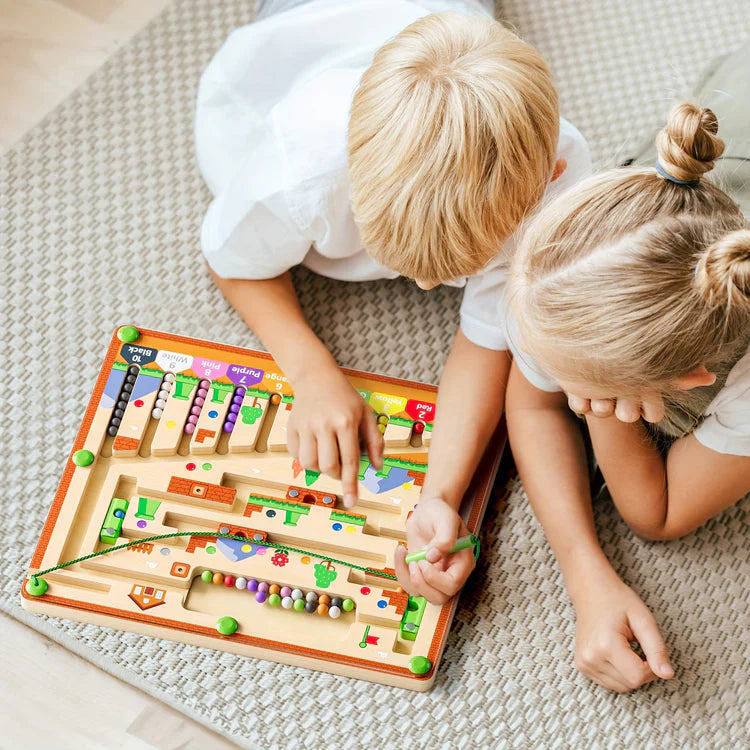 Wooden Magnetic Maze Board