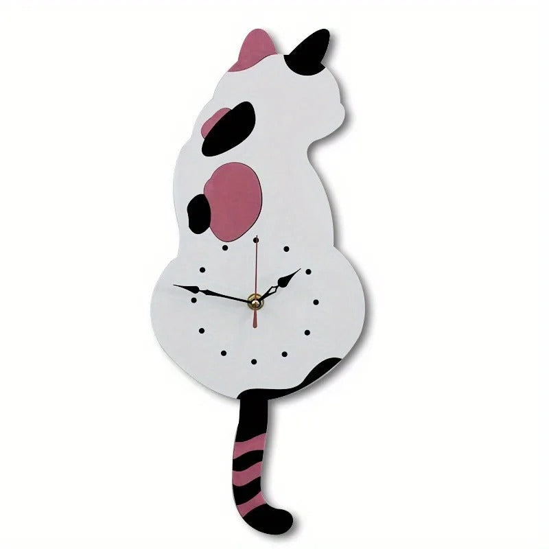 Cat Pendulum Wall Clock