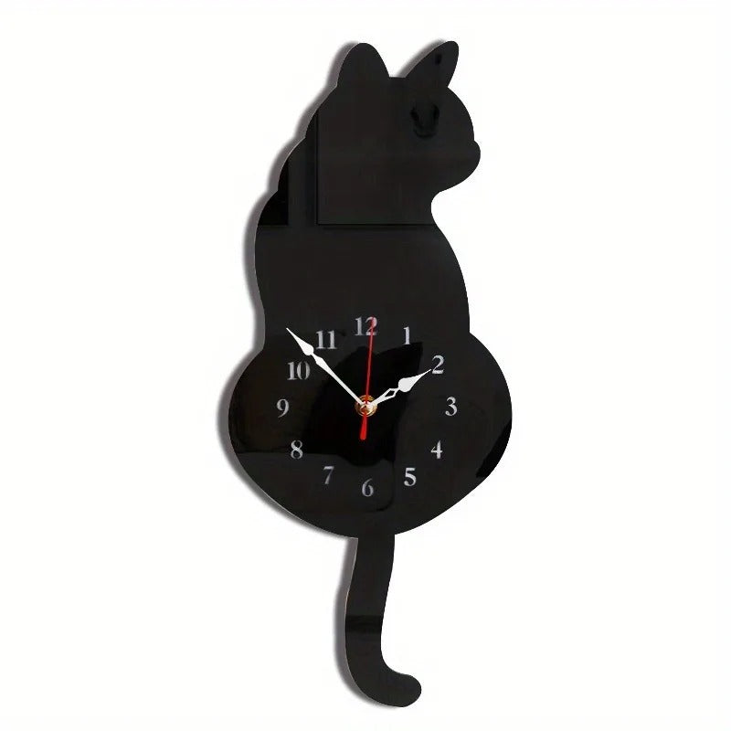Cat Pendulum Wall Clock
