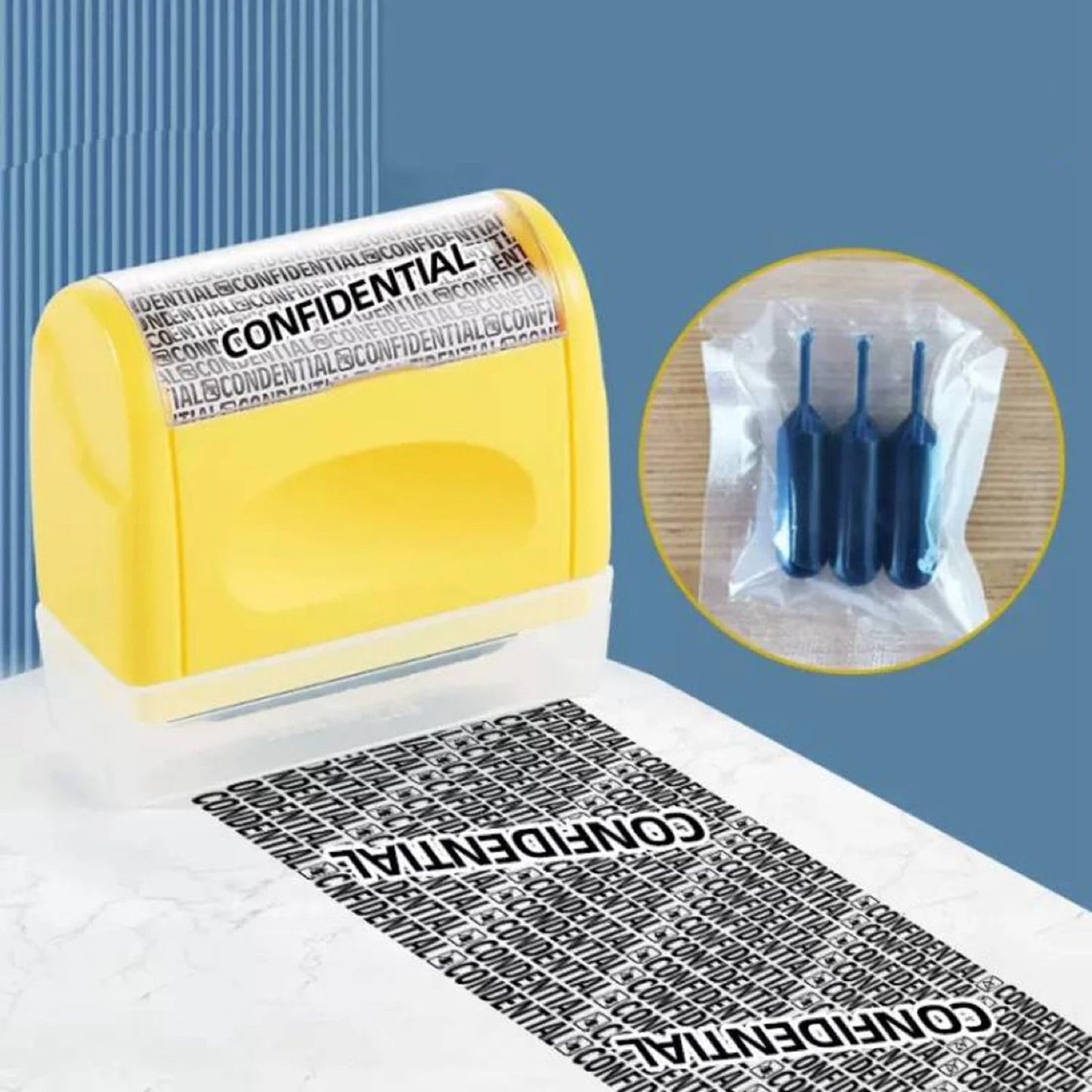 Anti-Theft Identity Roller Stamp