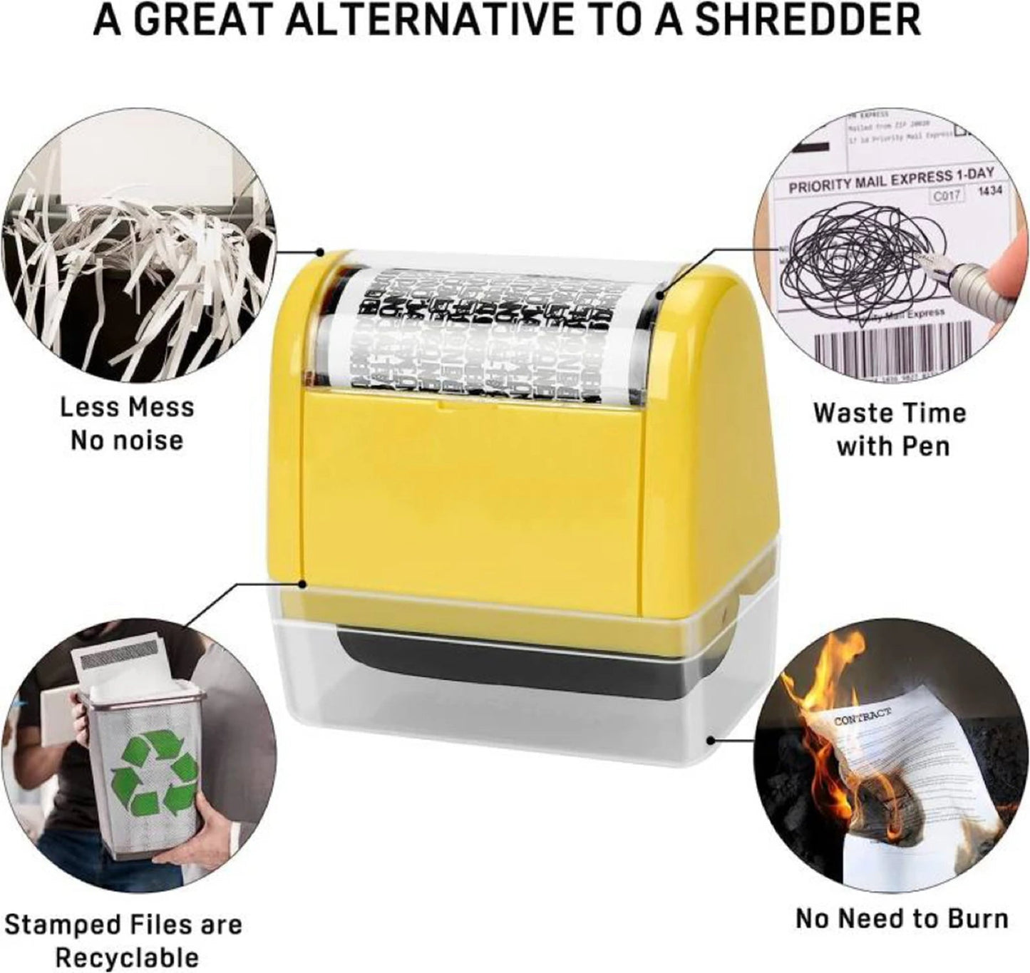 Anti-Theft Identity Roller Stamp